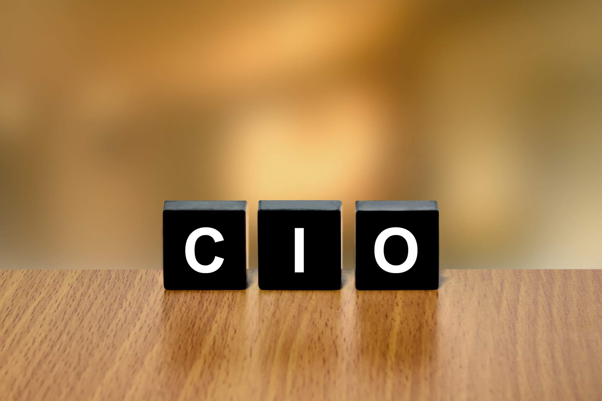 CIO acronym using letter blocks