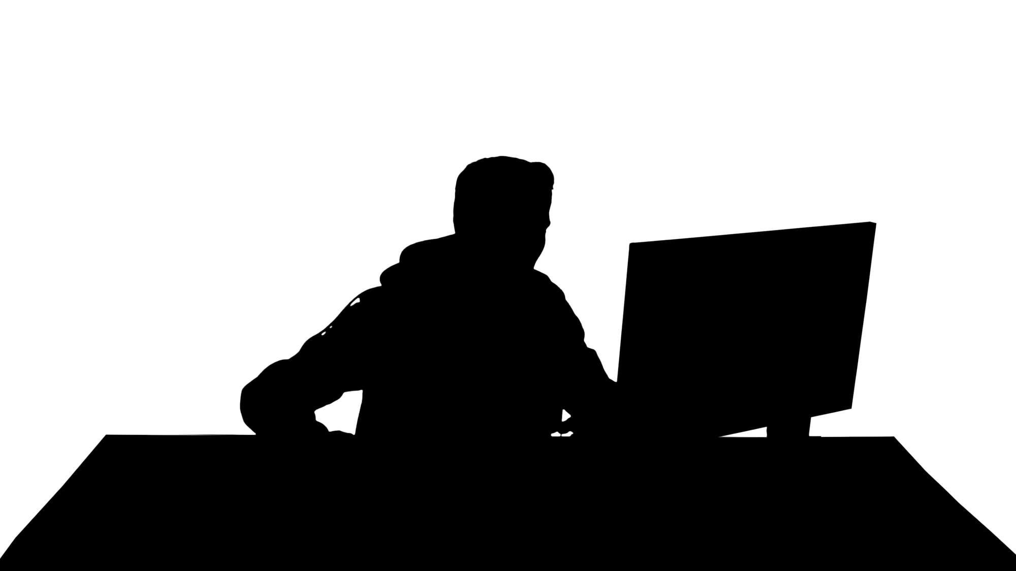 Silhouette of computer representing Shadow IT